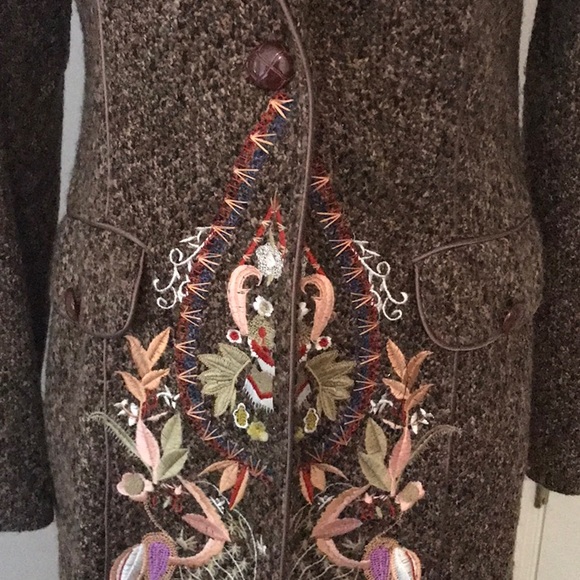 NWOT Marc Jacobs Tweed Embroidered coat - Picture 3 of 8
